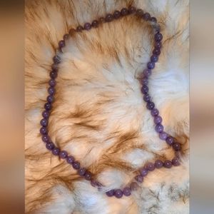 28 inch Purple Angelite necklace